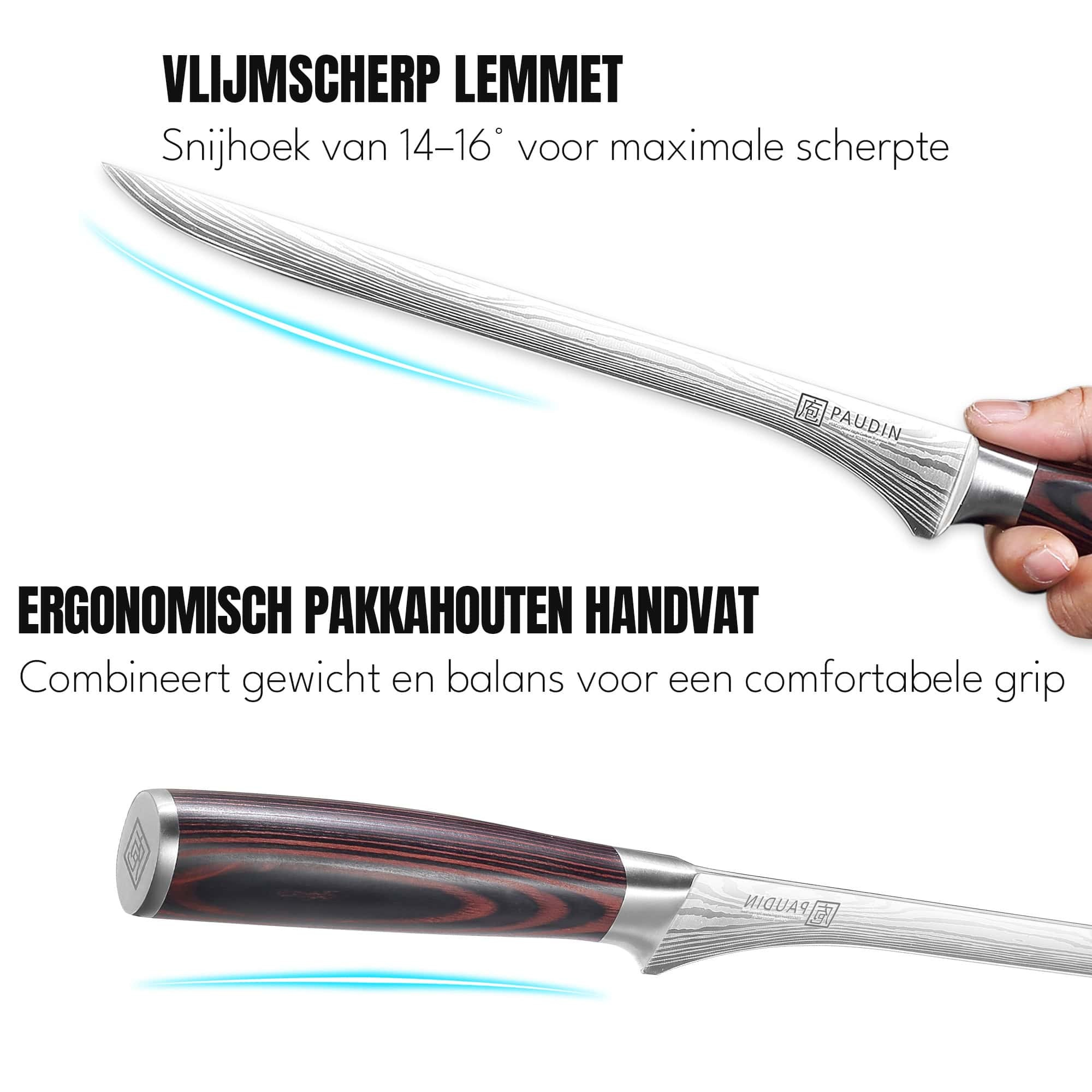 Paudin Universal Flexibel Hammes/Fileermes  Paudin N19