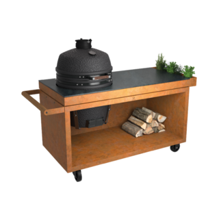 Ofyr OFYR Kamado Table Corten 150 PRO+ Corten Ceramic Dark