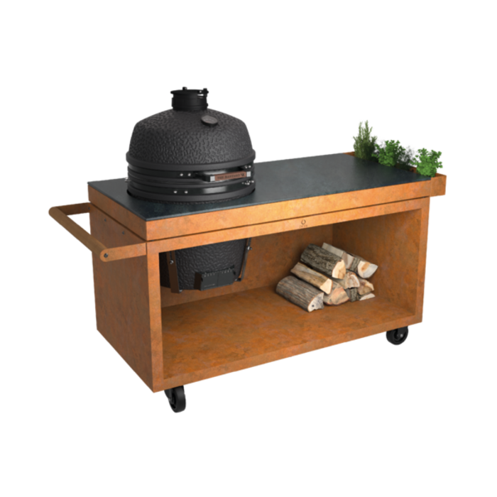 Ofyr OFYR Kamado Table Corten 150 PRO+ Corten Ceramic Dark
