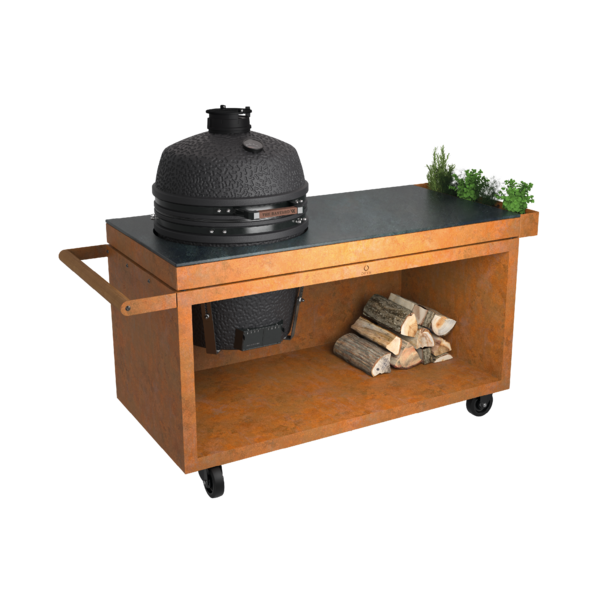 Ofyr OFYR Kamado Table Corten 150 PRO+ Corten Ceramic Dark