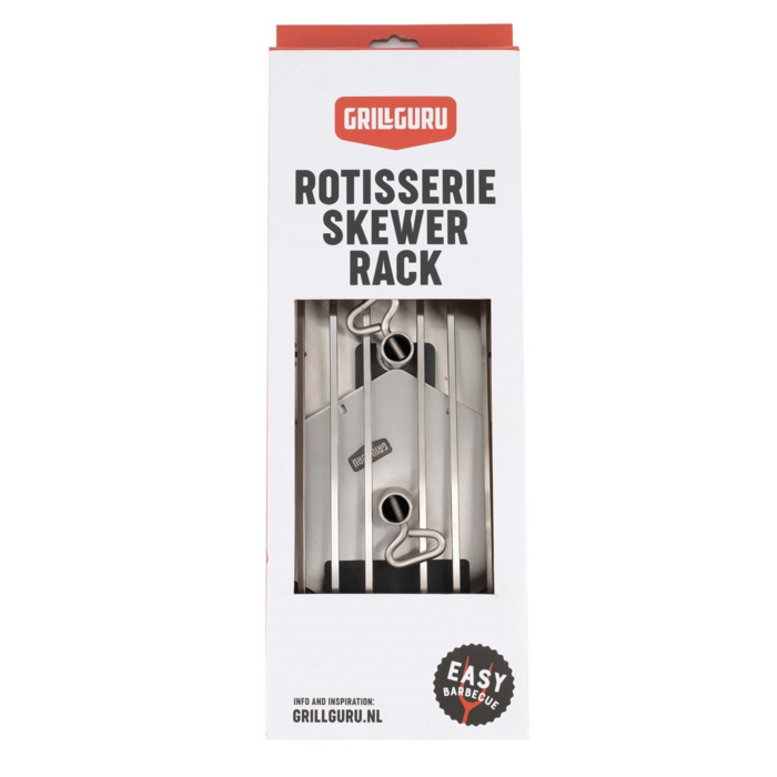 Grill Guru Rotisserie Skewer Rack Large Grill Guru