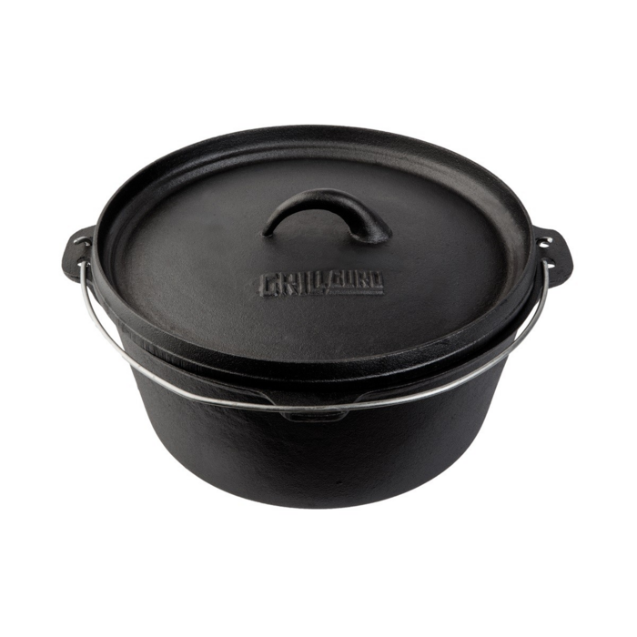 Grill Guru Cast Iron Dutch Oven Medium Grill Guru