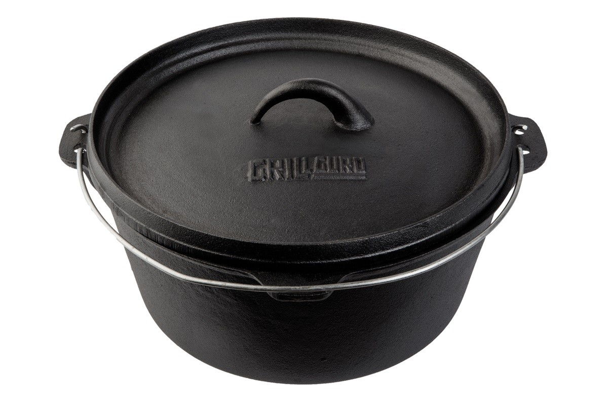 Grill Guru Cast Iron Dutch Oven Medium Grill Guru