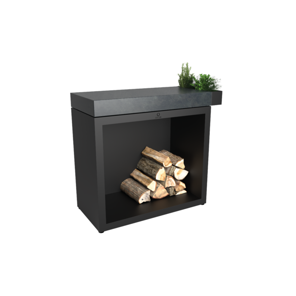 Ofyr OFYR Butcher Block Storage 90 Black Ceramic Dark Grey