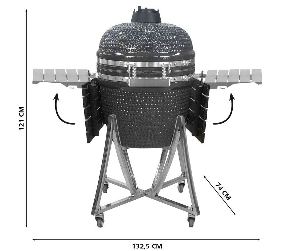 Landmann Landmann Kamado 22 inch in trolley