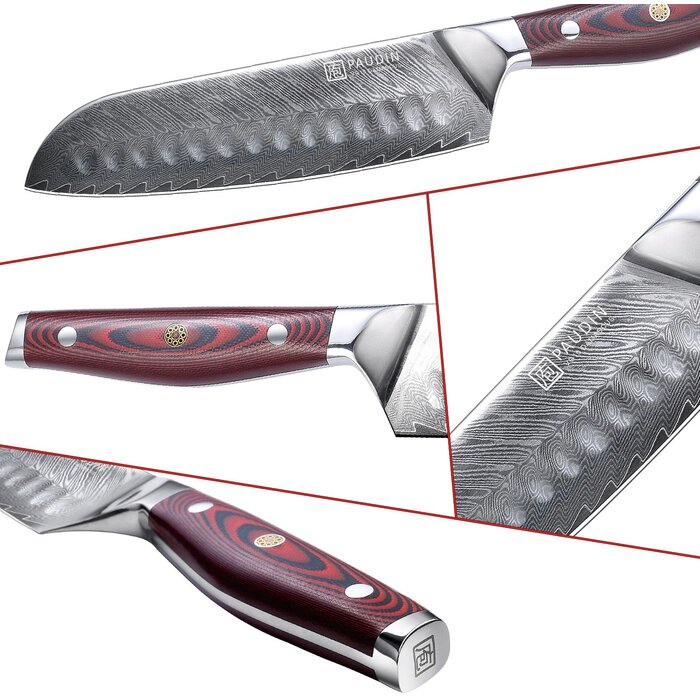 Paudin Plume Luxe P4 Santoku mes Paudin