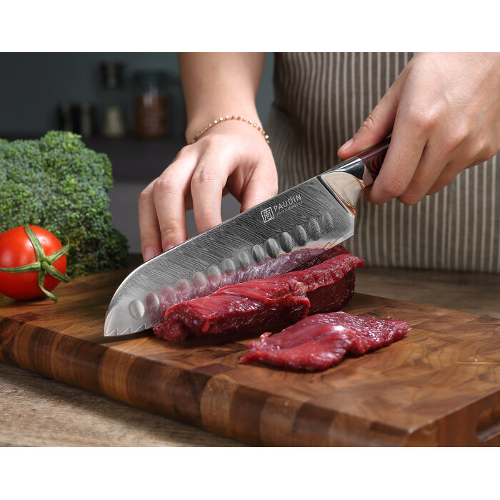 Paudin Plume Luxe P4 Santoku mes Paudin