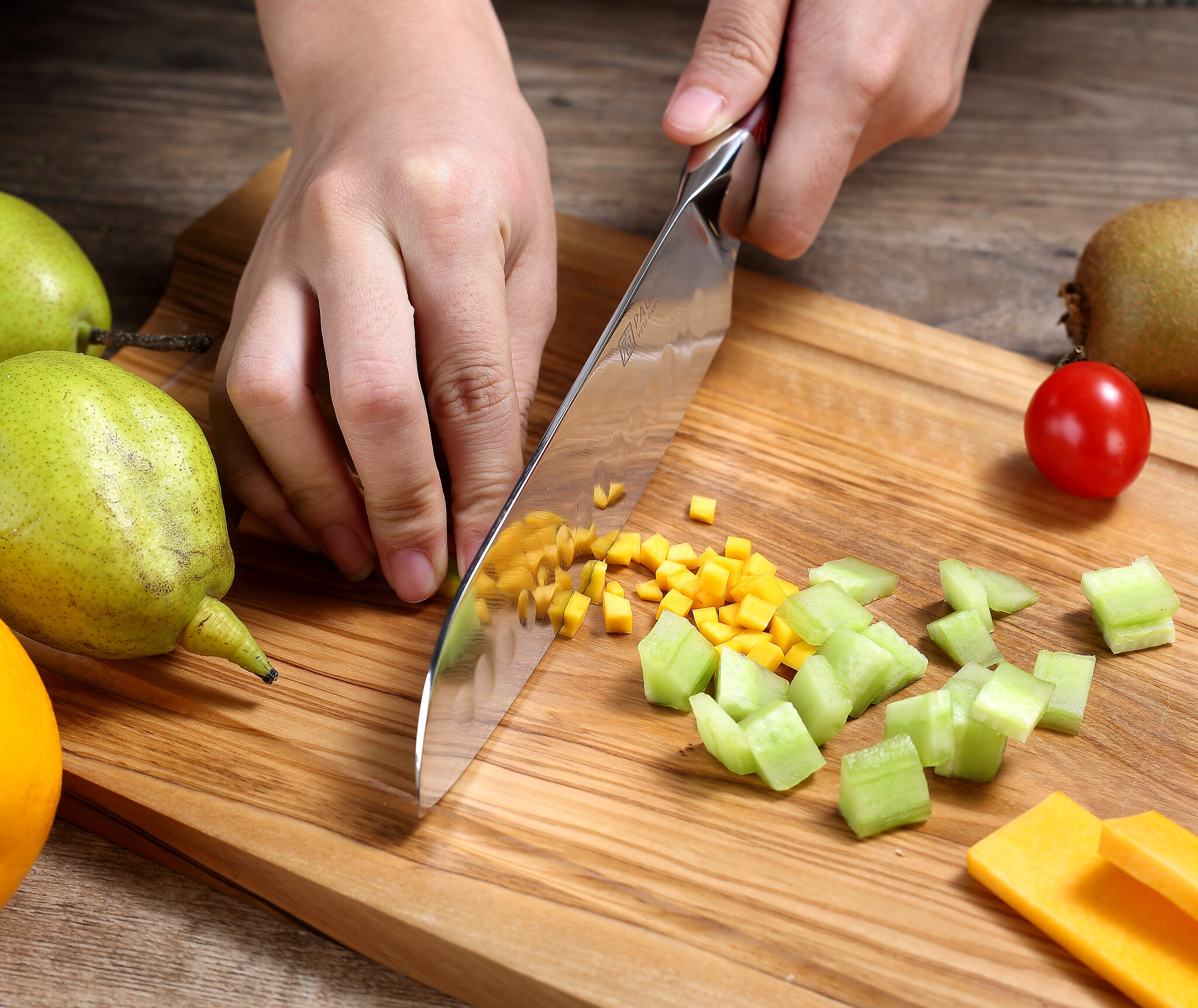 Paudin Plume Luxe P4 Santoku mes Paudin