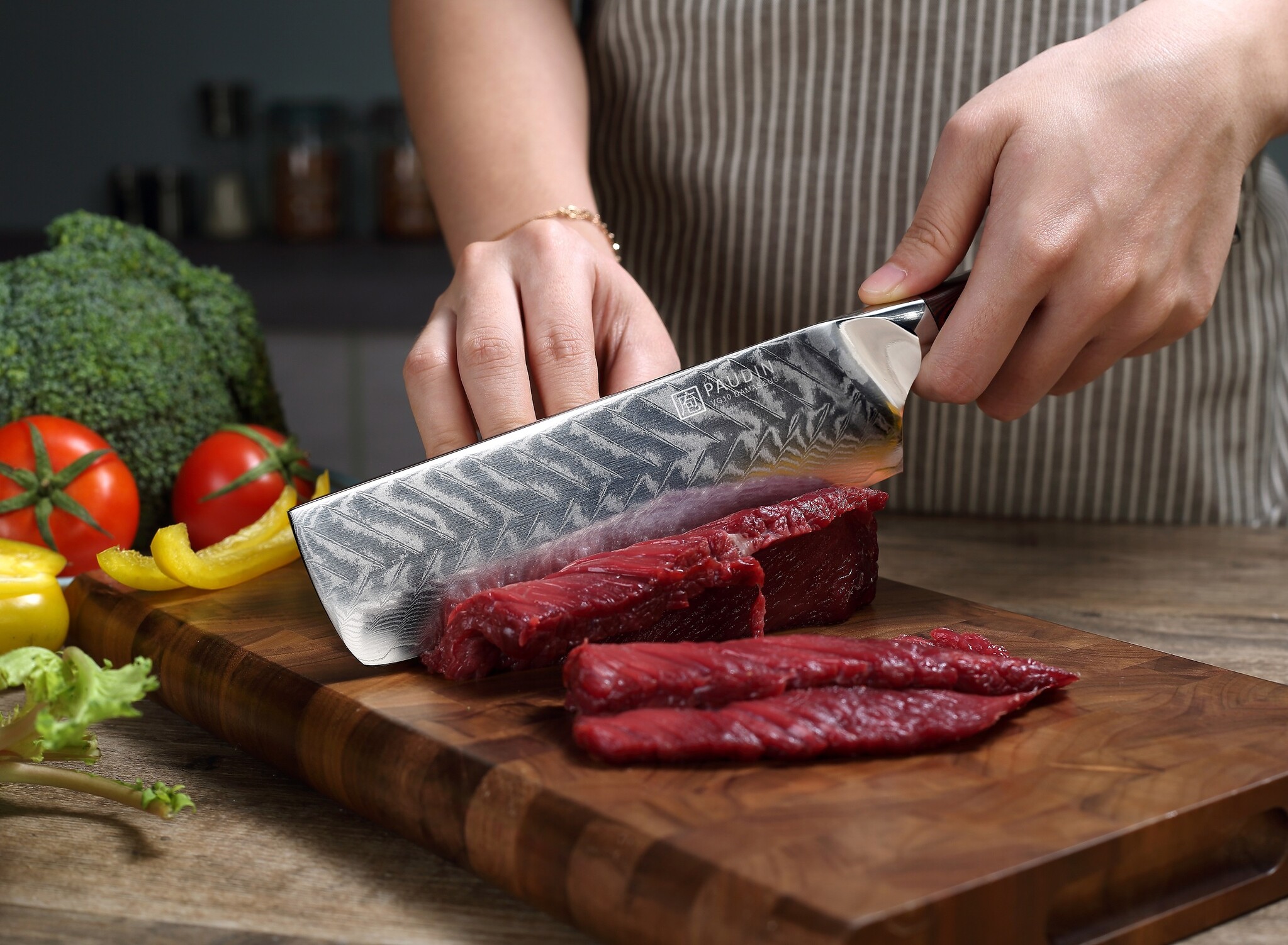 Paudin Plume Luxe P5 Nakiri Mes Paudin