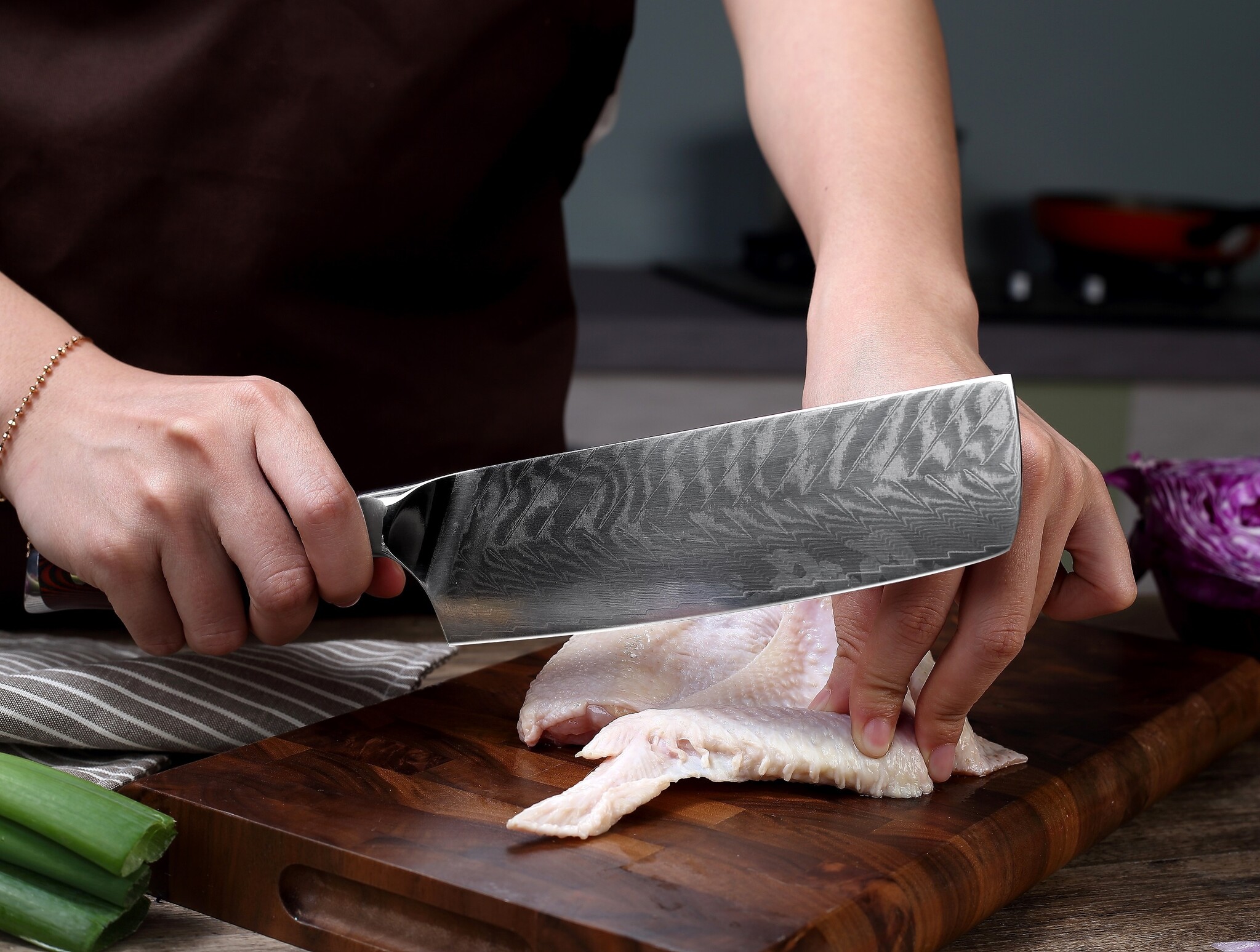 Paudin Plume Luxe P5 Nakiri Mes Paudin