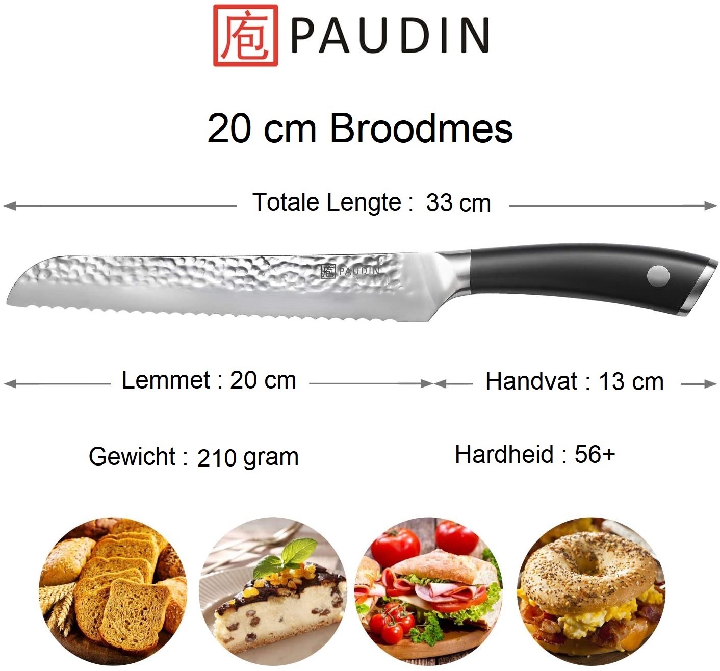 Paudin Hammered Pro HP2 Broodmes Paudin