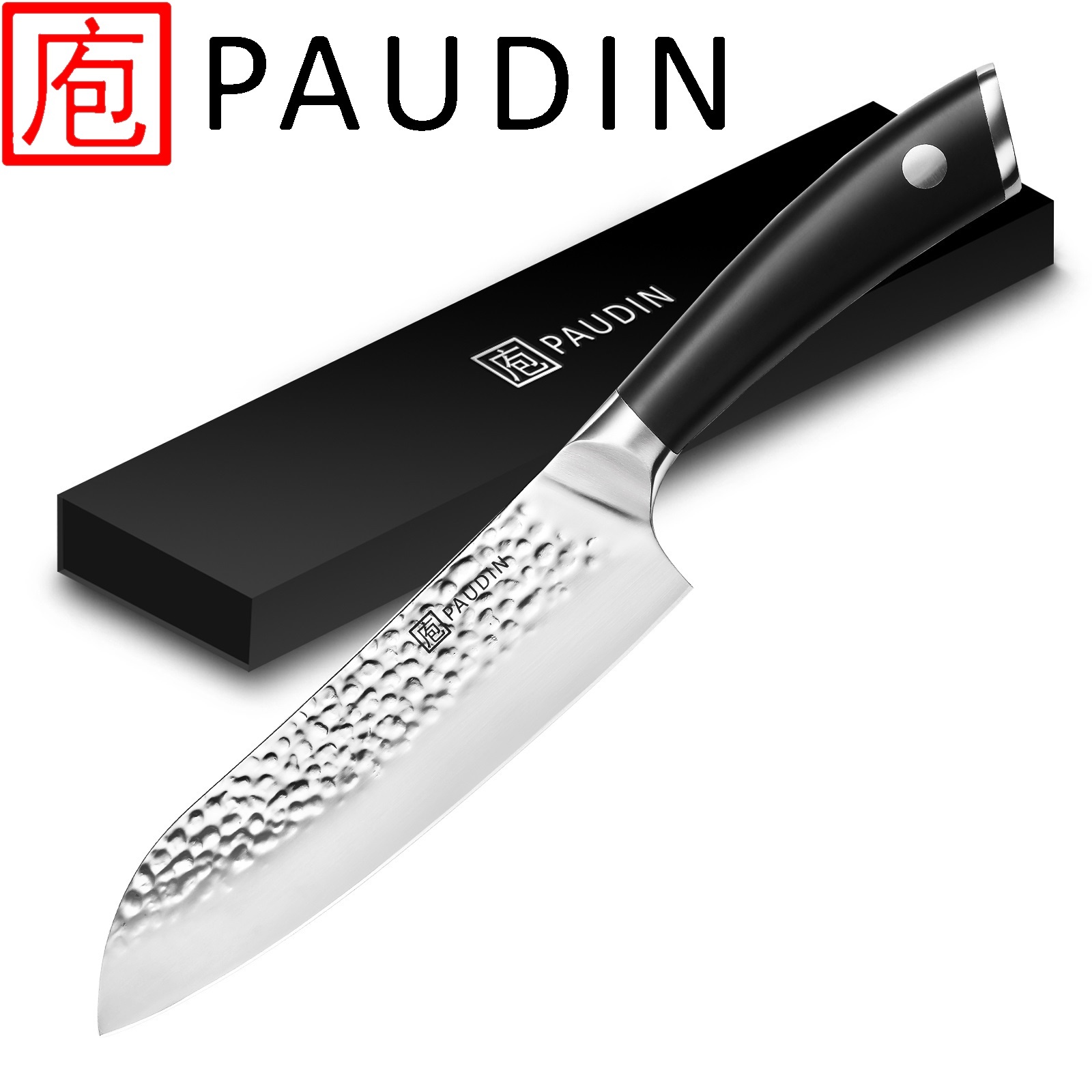Paudin Hammered Pro HP3 Santoku Mes Paudin