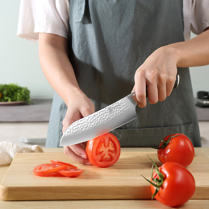 Paudin Hammered Pro HP3 Santoku Mes Paudin