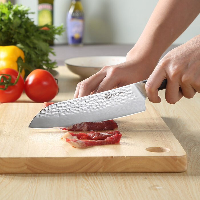 Paudin Hammered Pro HP3 Santoku Mes Paudin