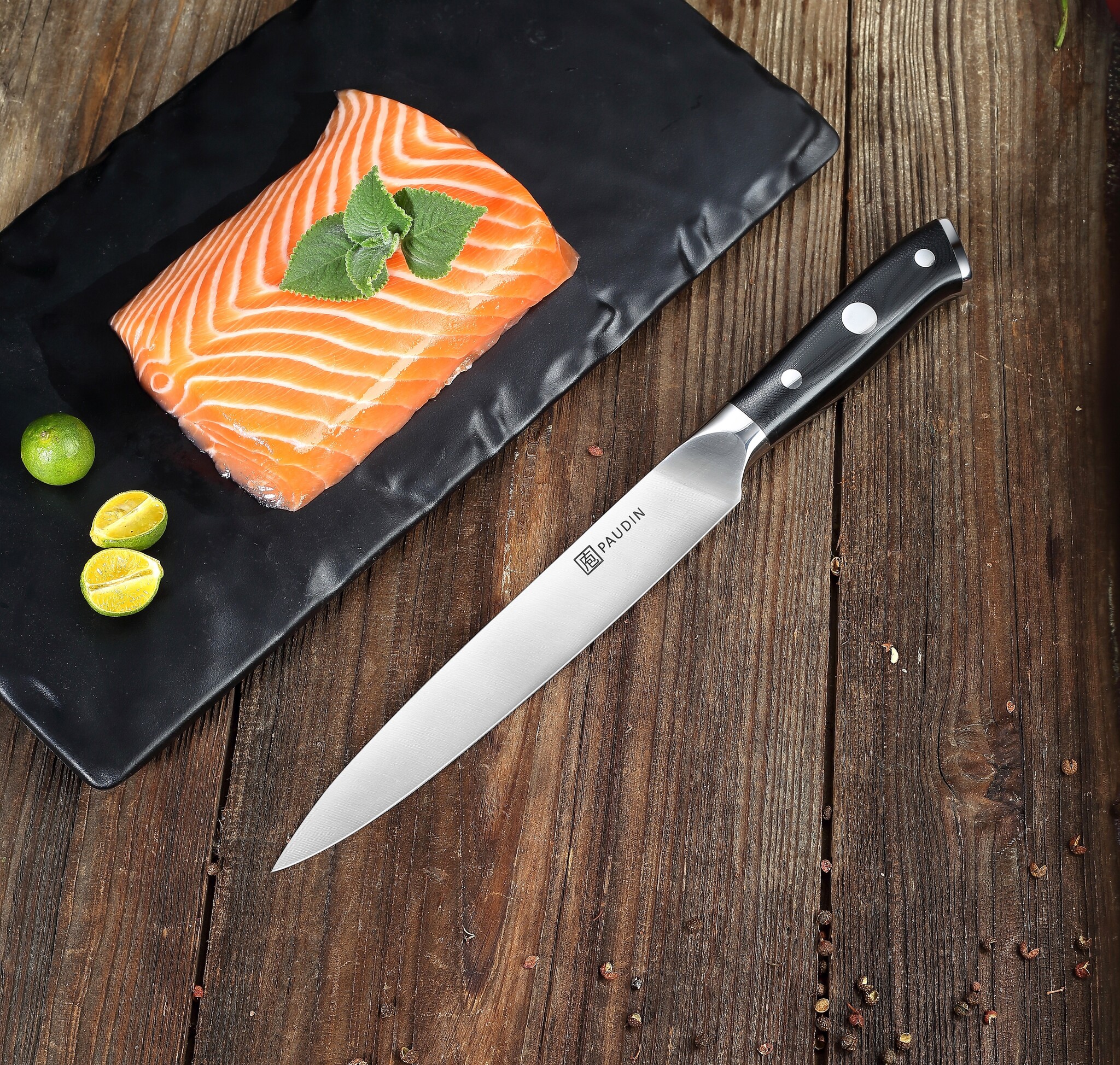 Paudin Ultra Dark Premium D9 Vleesmes en Vork Paudin