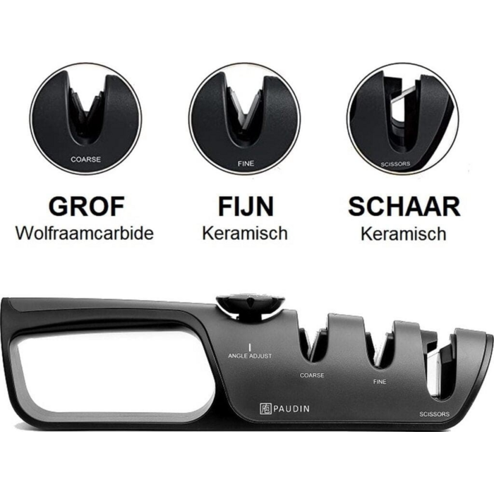 Paudin Verstelbare 3‑Traps Messenslijper KS1 van Paudin