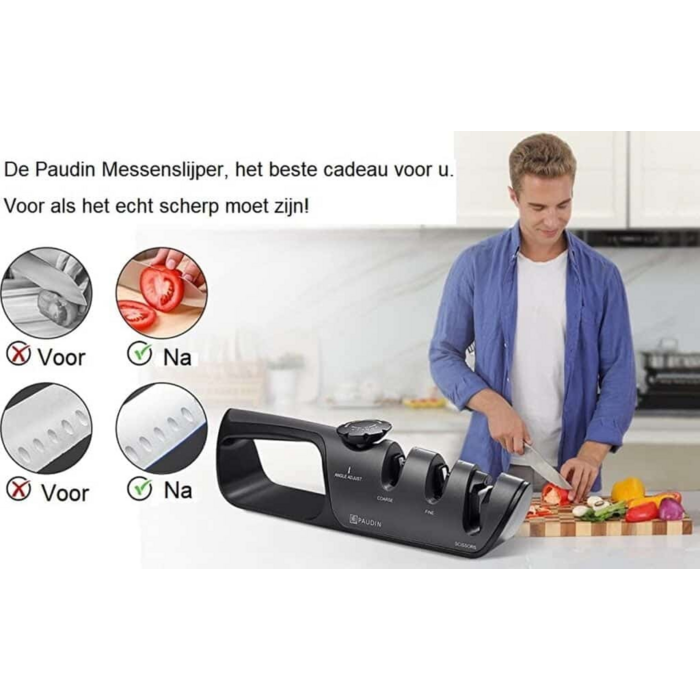 Paudin Verstelbare 3‑Traps Messenslijper KS1 van Paudin