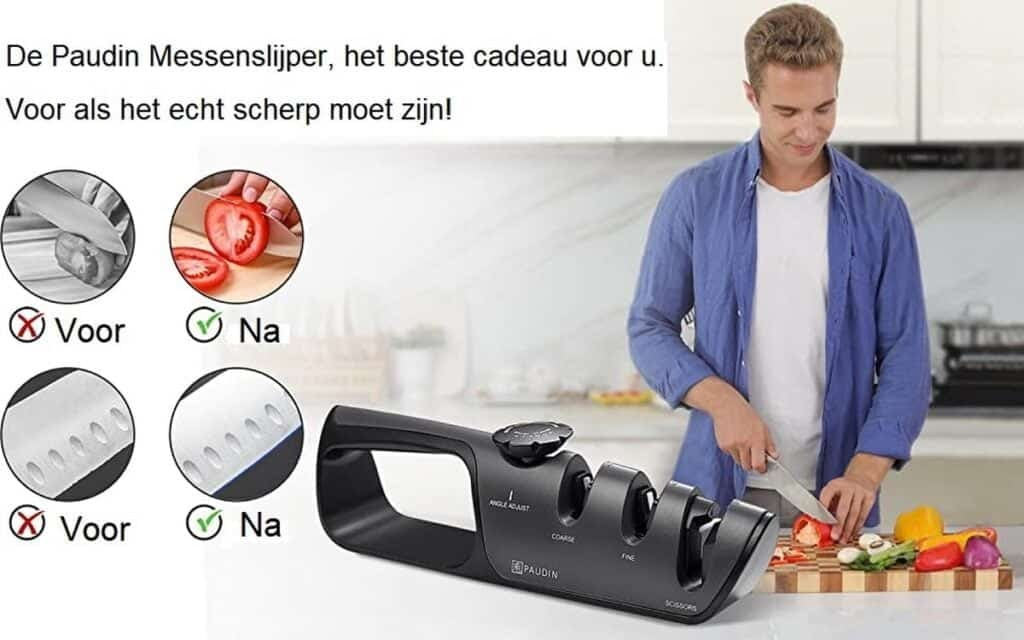 Paudin Verstelbare 3‑Traps Messenslijper KS1 van Paudin