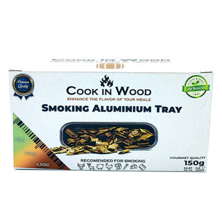 Cook in Wood Aluminium schalen met rooksnippers olijf-, citrus- en amandelhout