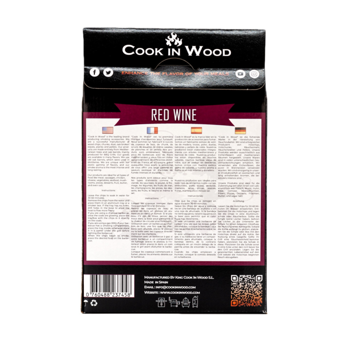 Cook in Wood Cook in Wood  Rode wijn Rookchips