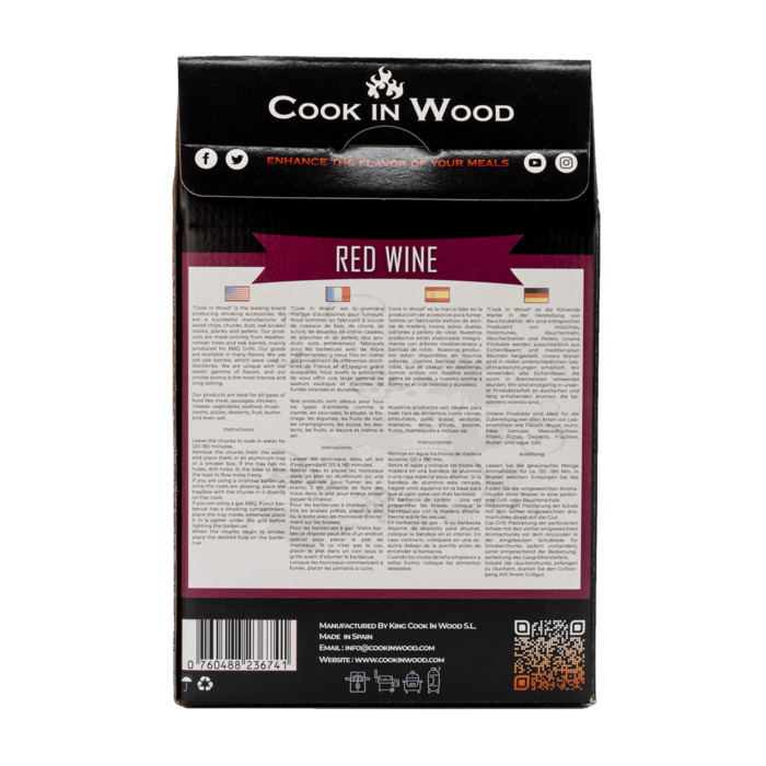 Cook in Wood Cook in Wood  Rode wijn rookchunks