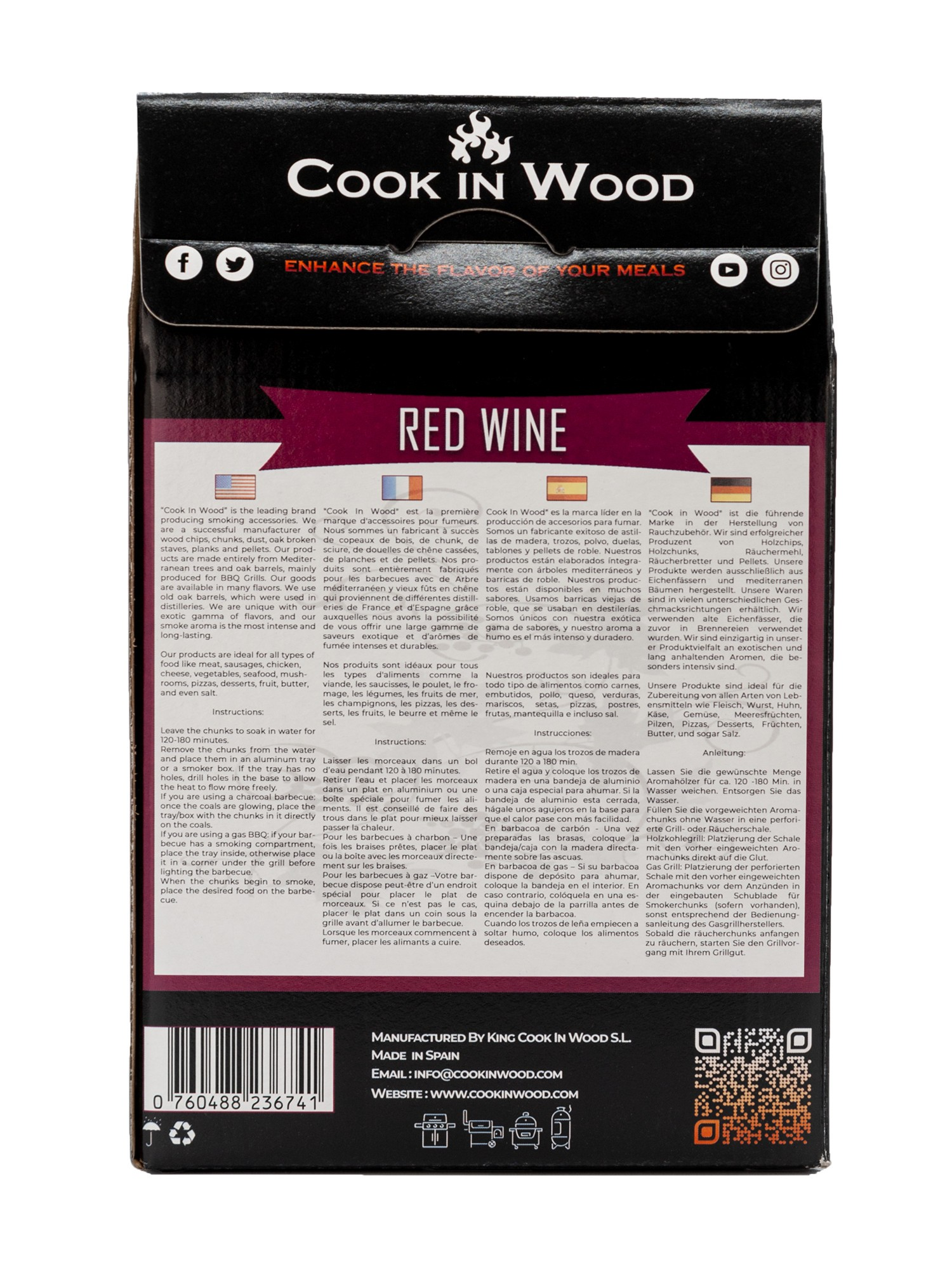 Cook in Wood Cook in Wood  Rode wijn rookchunks