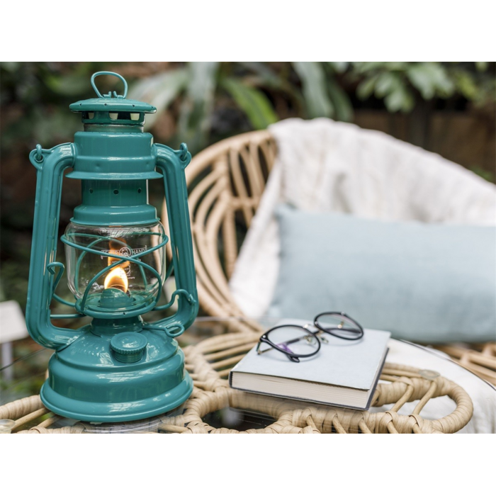 Feuerhand Feuerhand Stormlamp 276 Teal Blauw