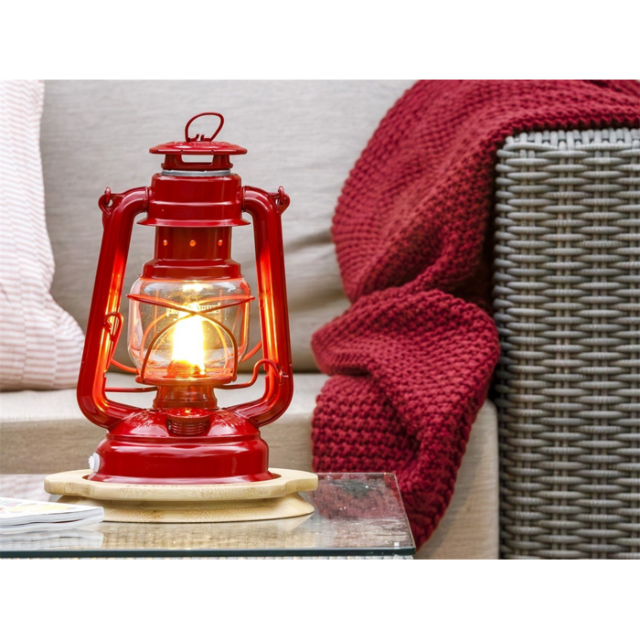 Feuerhand Feuerhand LED Stormlamp 276 Robijn Rood