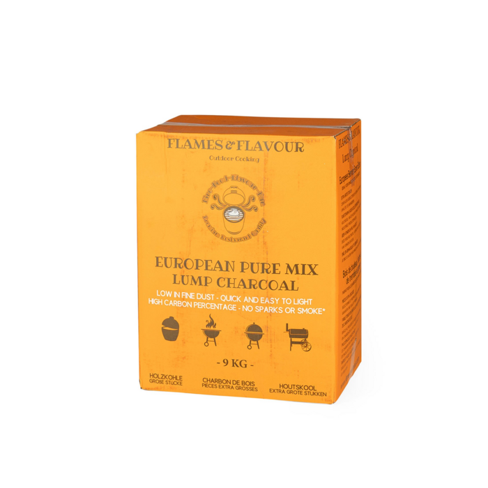Flames & Flavour Houtskool Europese Pure Mix Houtskool 9 kilo – Flames & Flavour