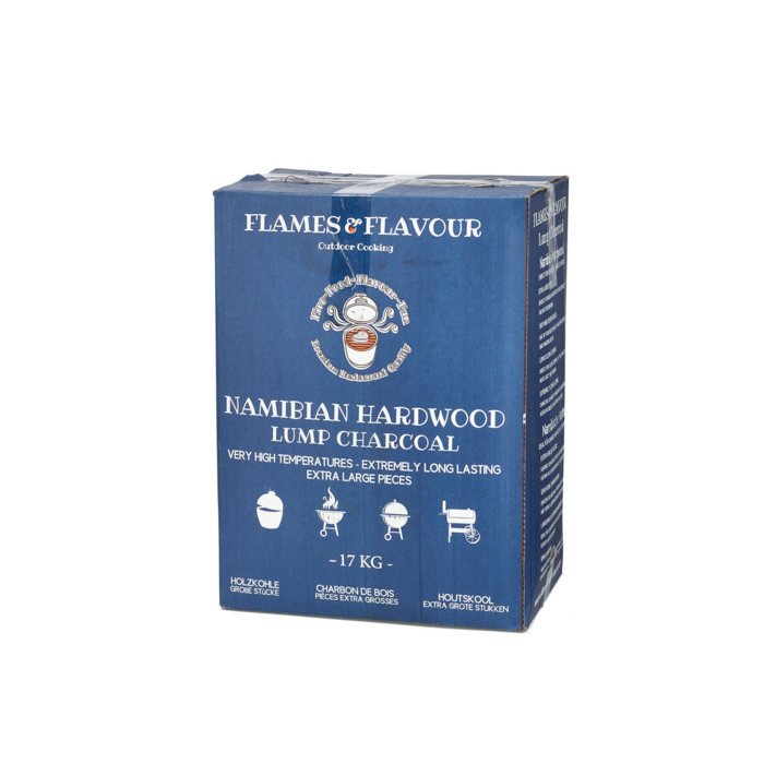 Flames & Flavour Houtskool Namibiaans Hardhout Houtskool 17 kilo – Flames & Flavour