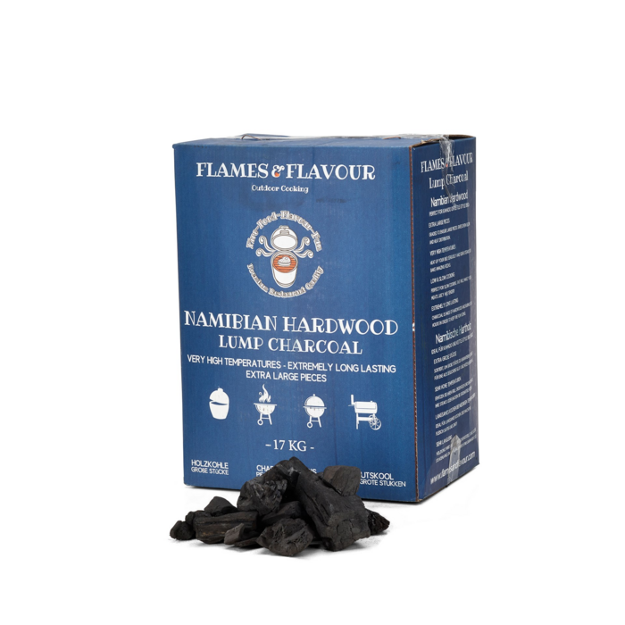 Flames & Flavour Houtskool Namibiaans Hardhout Houtskool 17 kilo – Flames & Flavour