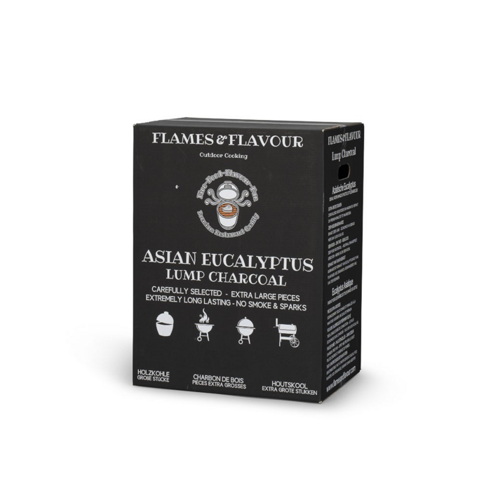 Flames & Flavour Houtskool Aziatische Eucalyptus Big Block Houtskool 9 kilo – Flames & Flavour