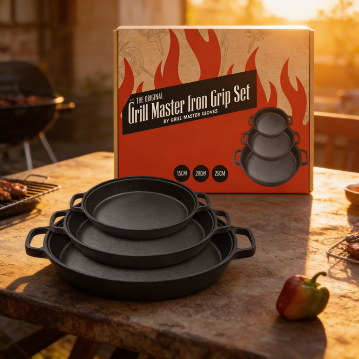 Grill Master  Grill Master Iron Grip Set