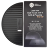 Cast Iron Half Moon Griddle & Plancha 46 cm Grill Fanatics