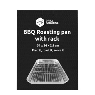 Grill Fanatics Roasting Pan with Rack 31 x 24 x 2,5 cm Grill Fanatics