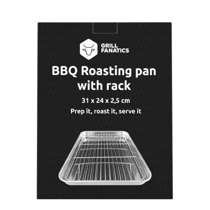 Grill Fanatics Roasting Pan with Rack 31 x 24 x 2,5 cm Grill Fanatics