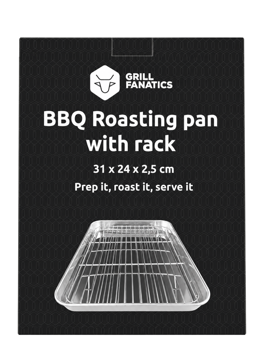 Grill Fanatics Roasting Pan with Rack 31 x 24 x 2,5 cm Grill Fanatics