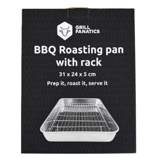 Grill Fanatics Roasting Pan with Rack 31 x 24 x 5 cm Grill Fanatics