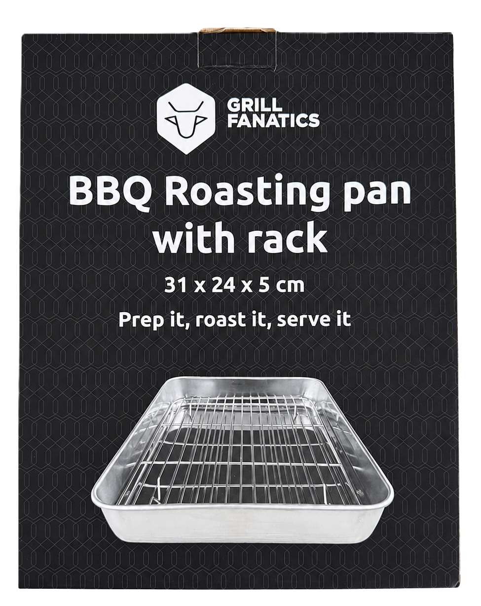 Grill Fanatics Roasting Pan with Rack 31 x 24 x 5 cm Grill Fanatics