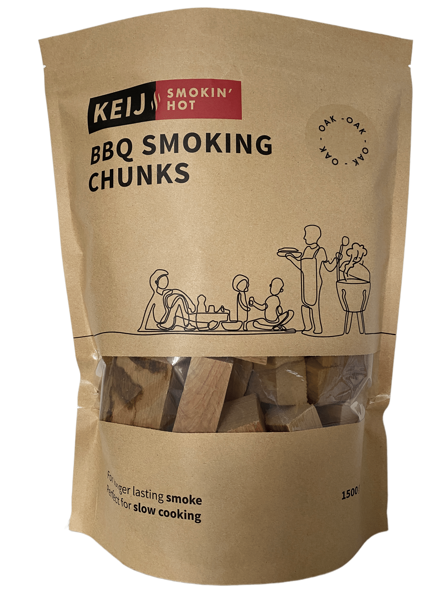 KEIJ Kamado KEIJ Smokin’ Hot Chunks Oak