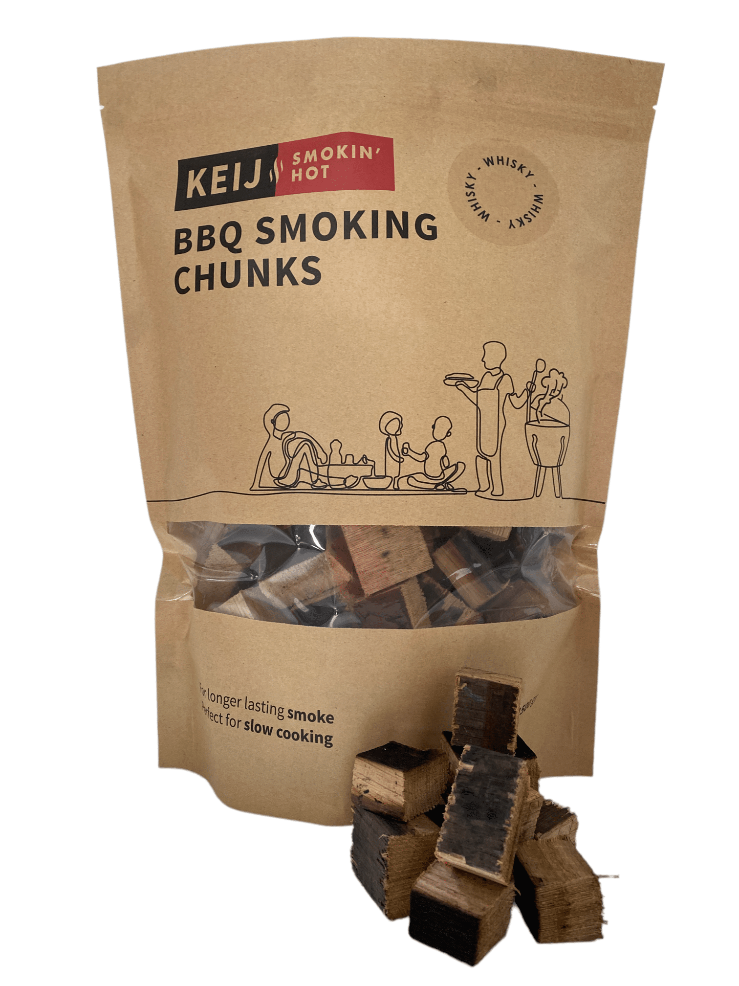 KEIJ Kamado  KEIJ Smokin’ Hot  Chunks Whiskey Oak