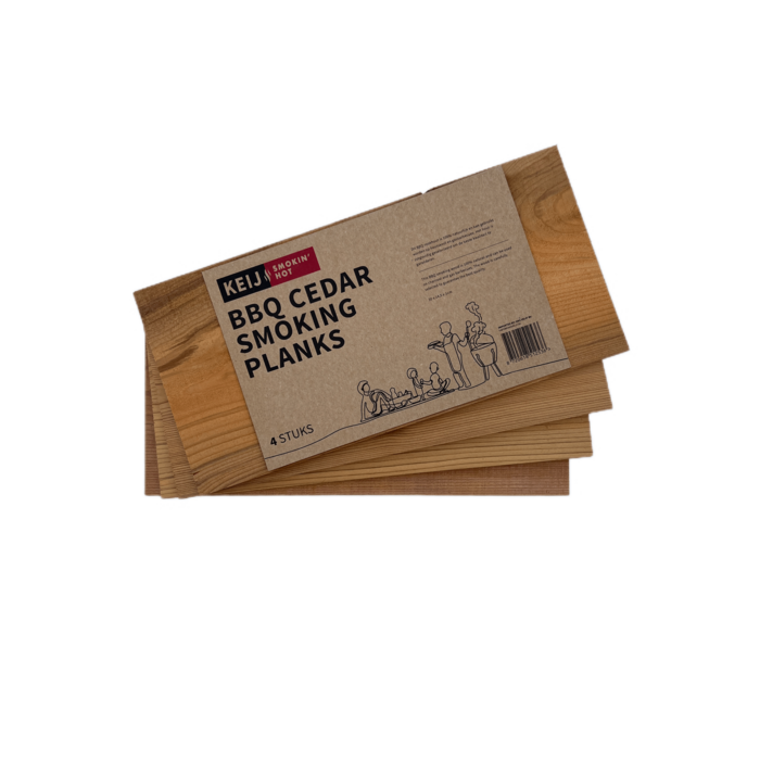 KEIJ Kamado  KEIJ Smokin’ Hot Cederhouten Rookplanken – 4 stuks