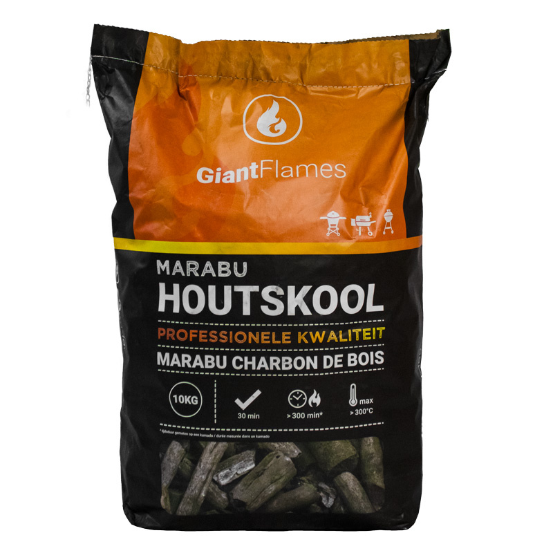 Giant Flames  Marabu professionele houtskool 10 kg