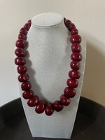 Nakony Statement Ketting, Bordeaux Rood