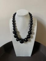 Nakony Statement Ketting, Zwart Oplopend