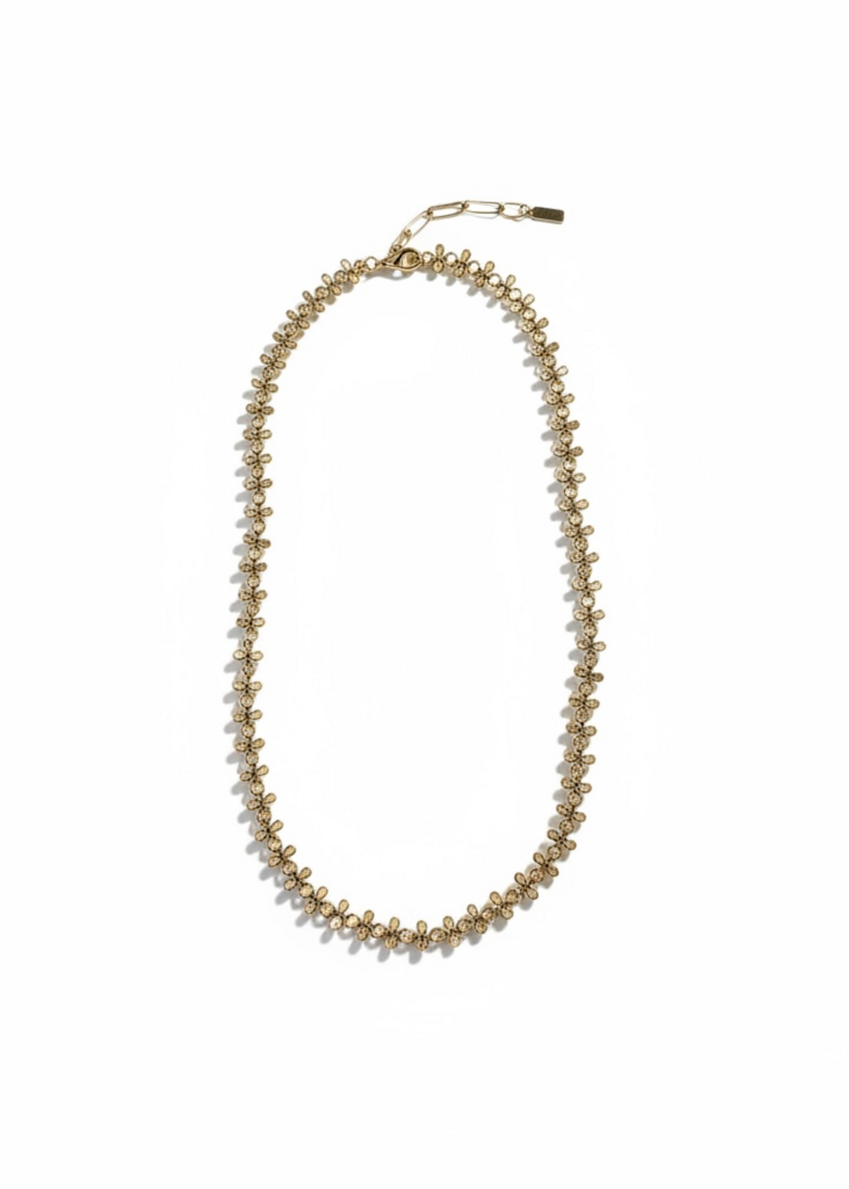 Nakony Halsketting Goudkleur, Plat Bewerkt, 50cm, 5cm Verlengstuk