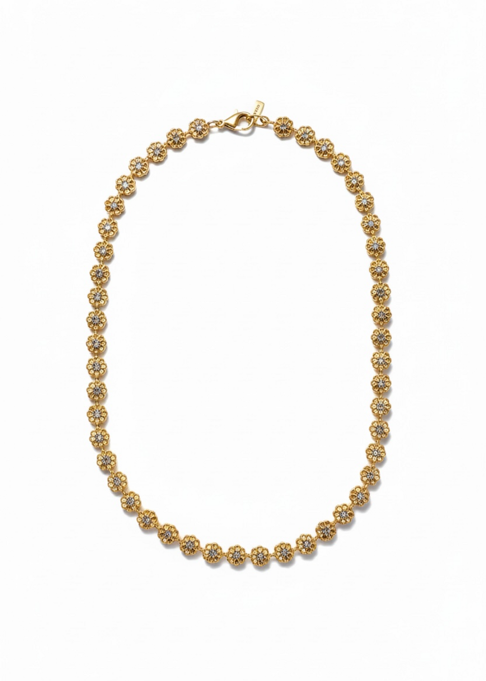Nakony Halsketting Goudkleur, Bloemetjes
