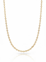 Nakony Halsketting Goudkleur, Ovale schakels, 84cm.