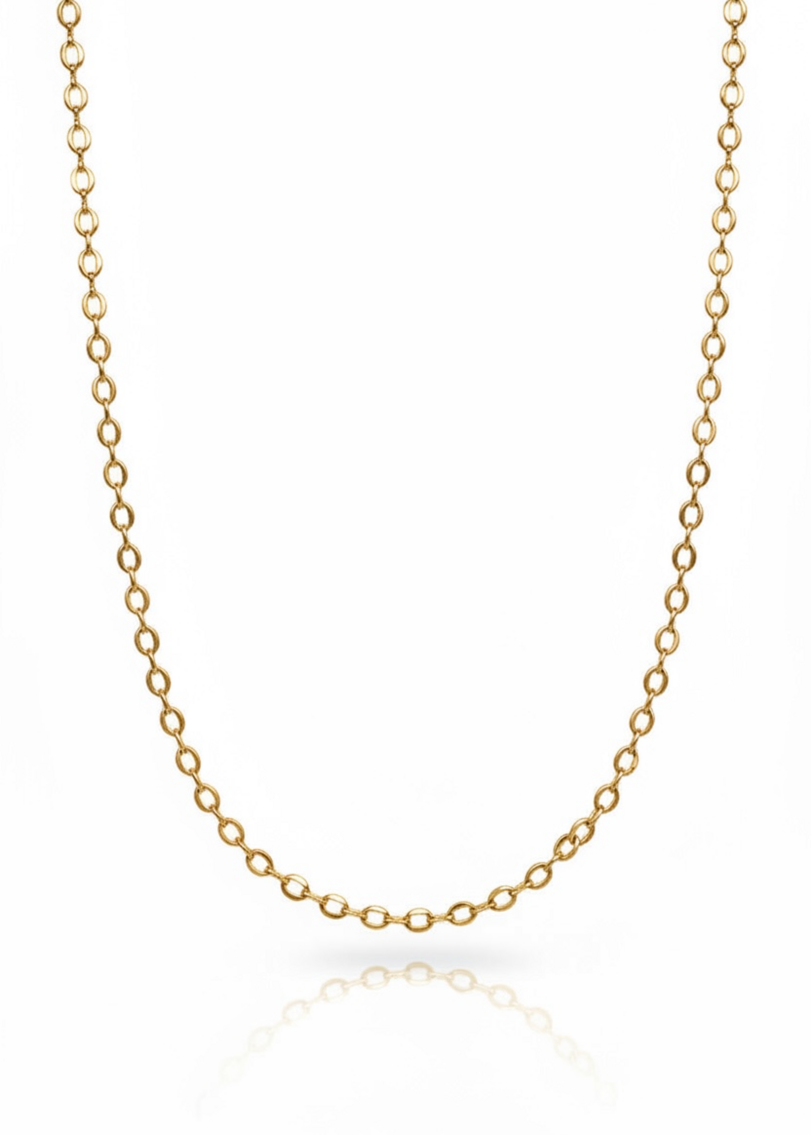 Nakony Halsketting Goudkleur, Ovale schakels met Motief