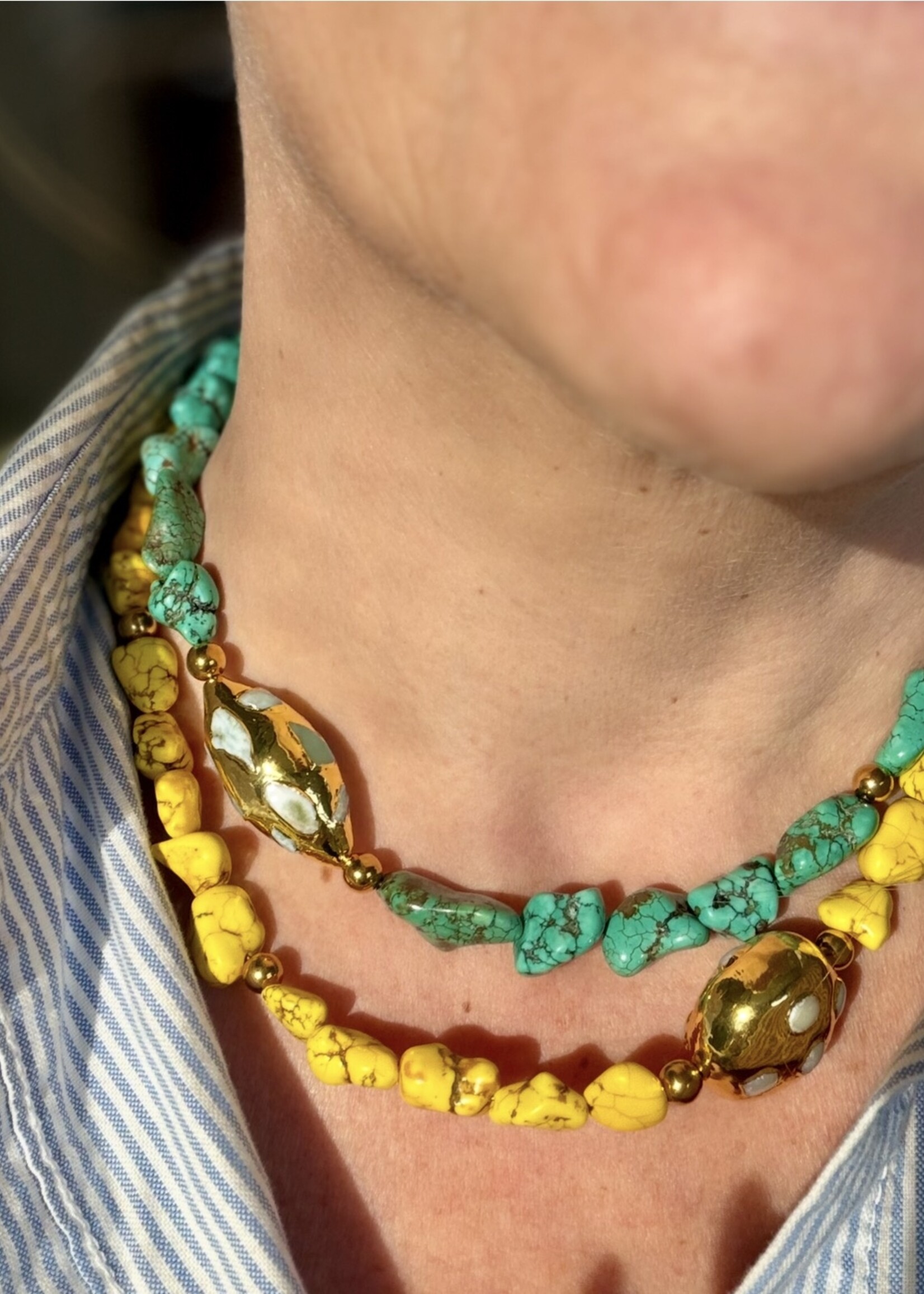 Nakony Sunstone Necklace - A Radiance of Warmth, Energy and Natural Glow